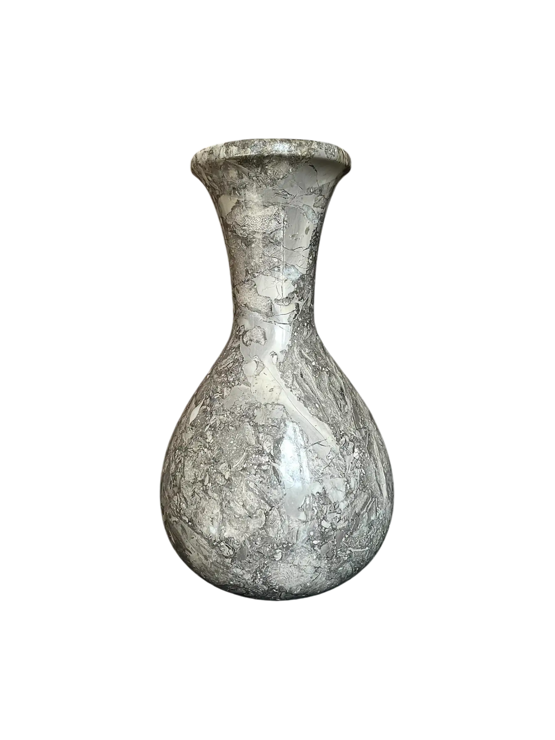 Grey Icarus Marble Vase